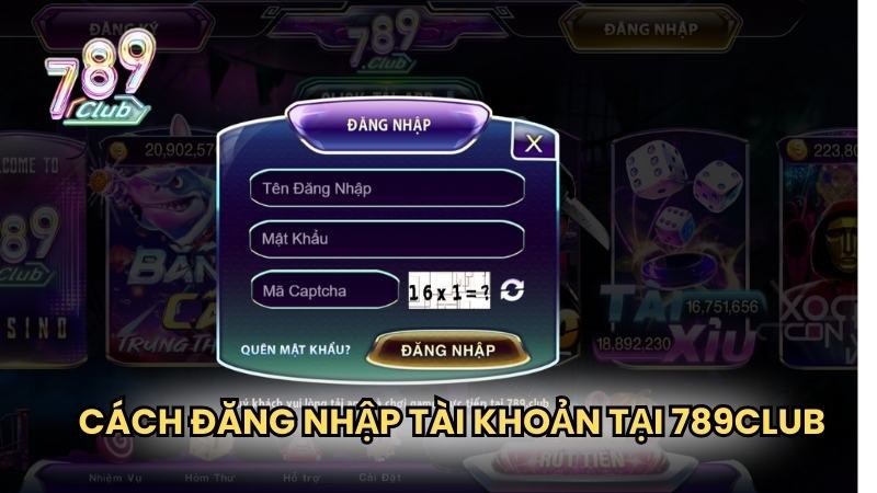 Cách đăng nhập tài khoản tải game 789 club